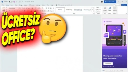 Microsoft Office'in Ücretsiz Masaüstü Versiyonu Yayımlandı