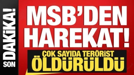 MSB'den harekat! Çok sayıda terörist öldürüldü