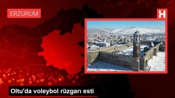 Oltu'da voleybol rüzgarı esti