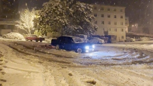 Ordu'da karda drift atan sürücüye 32 bin Lira ceza