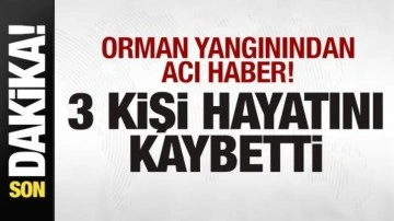 Orman yangını faciası: 3 kişi hayatını kaybetti