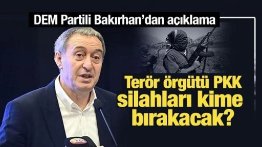 PKK silahları kime bırakacak? DEM Partili Bakırhan'dan açıklama