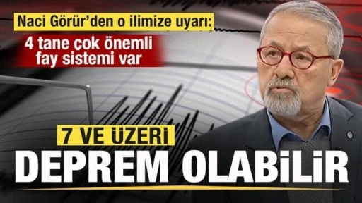 Prof. Naci Görür, o ilimizi açık açık uyardı! 7 büyüklüğünde deprem olabilir