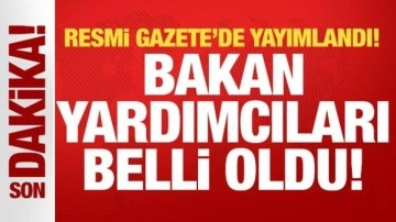 Resmi Gazete'de yayımlandı: Bakan yardımcıları belli oldu