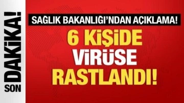 Sağlık Bakanlığı açıkladı: Virüse 6 kişide rastlandı!