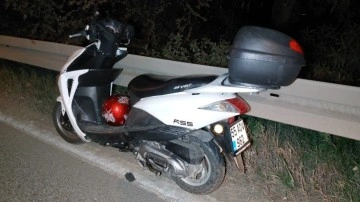 Samsun'da motosiklet bariyere çarptı: 1 yaralı