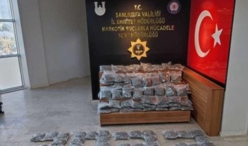 Şanlıurfa'da 91 kilo 550 gram uyuşturucu ele geçirildi