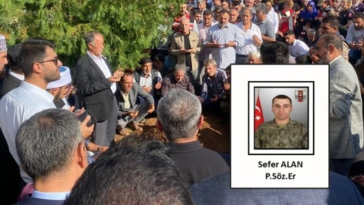 Şehit Piyade Sözleşmeli Er Sefer Alan Elazığ'da son yolculuğuna uğurlandı