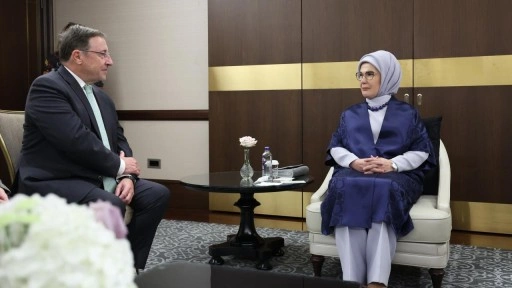 Sıfır Atık Projesi'ne övgü! Emine Erdoğan, Achim Steiner ile görüştü