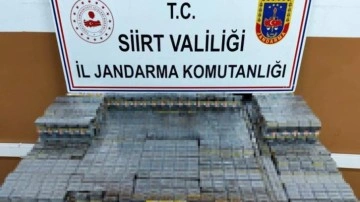 Siirt'te bin 100 paket kaçak sigara ele geçirildi