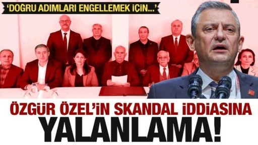 Silah bırakma çağrısı sonrası Özgür Özel'in skandal iddiasına yalanlama!