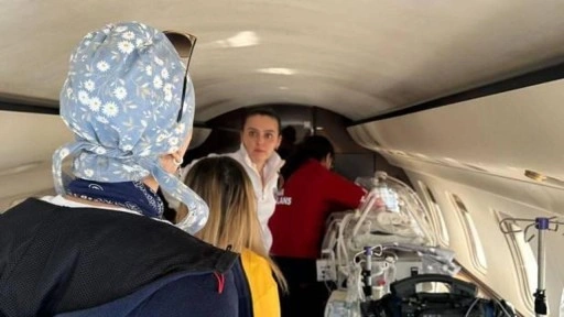 Şırnak'ta ambulans uçak 3 aylık bebek için havalandı