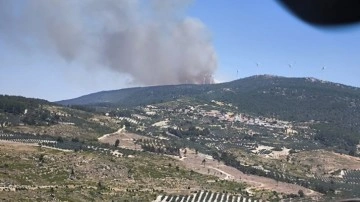 Soma'da orman yangını çıktı! Ekipler bölgede....