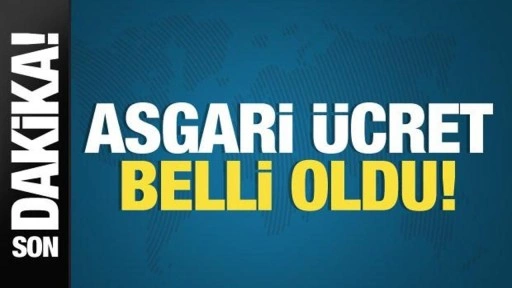 Son dakika: Asgari ücret belli oldu