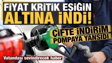 Son dakika: Benzin ve motorin fiyatlarına çifte indirim! Kritik eşiğin altına indi...