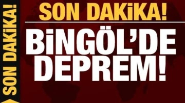 Son dakika: Bingöl'de 5 büyüklüğünde deprem!