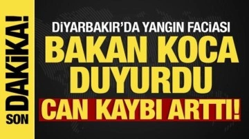 Son dakika: Diyarbakır'daki korkunç yangında ölü sayısı arttı! Bakan Koca'dan açıklama
