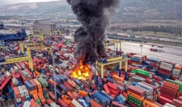 Son dakika... İskenderun Limanı'ndan yangın sürüyor