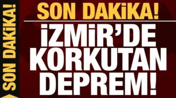 Son dakika: İzmir'den 4.9 büyüklüğünde deprem!