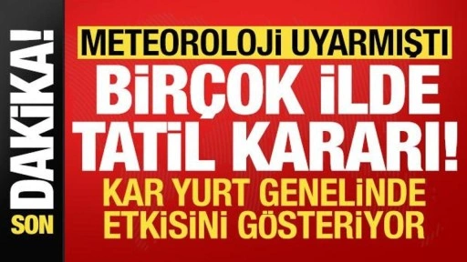 Son dakika: Meteoroloji uyarmıştı, İstanbul'da kar başladı! Birçok ilde tatil kararı...