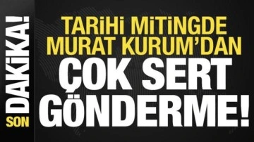Son dakika: Murat Kurum'dan dev mitingde İmamoğlu'na sert gönderme!