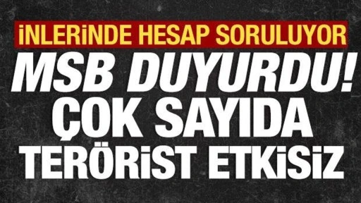 Son dakika... MSB paylaştı! PKK'ya ağır darbe: Çok sayıda terörist öldürüldü