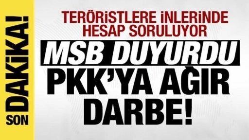 Son dakika... MSB paylaştı! PKK'ya Irak'ın kuzeyinde ağır darbe