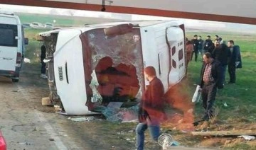 Tekirdağ’da işçi servisi kaza yaptı: 14 yaralı