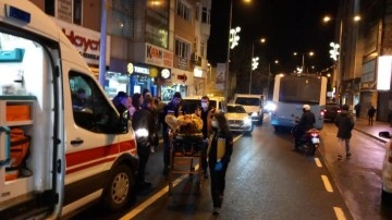 Tekirdağ'da yola adım atar atmaz hafif ticari araç çarptı