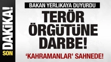 Terör örgütüne darbe! Bakan Yerlikaya operasyonu duyurdu