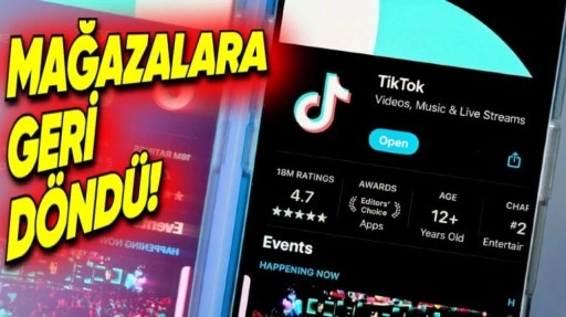 TikTok, ABD'de Uygulama Mağazalarına Geri Döndü