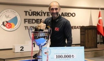 Türkiye 3 Bant Bilardo şampiyonu Semih Saygıner oldu