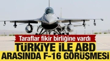 Türkiye-ABD görüşmesinde F-16 talebine ilişkin ilerlemeler ele alındı