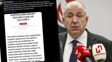 Ümit Özdağ'dan '100 Suriyeli kadın ve erkek otele saldırdı' provokasyonu