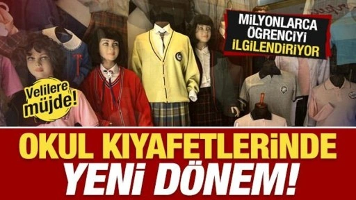 Velilere müjde! Okul kıyafetlerinde yeni dönem! Milyonlarca öğrenciyi ilgilendiriyor