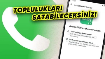 WhatsApp'a Topluluk Devretme Özelliği Geliyor