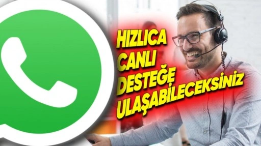 WhatsApp Web'e Canlı Destek