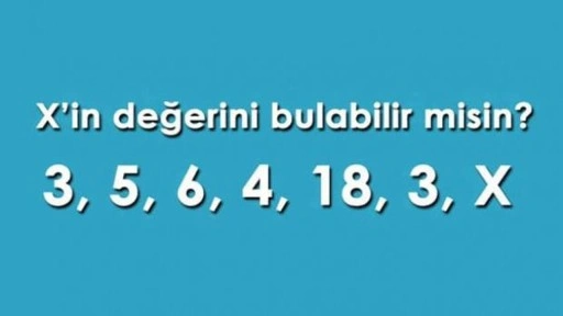 X’in değerini bul: Zihinsel çevikliğinizi test edin!