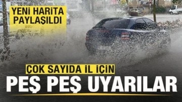 Yeni harita paylaşıldı! Çok sayıda il için uyarı! İstanbul, Ankara, İzmir hava durumu