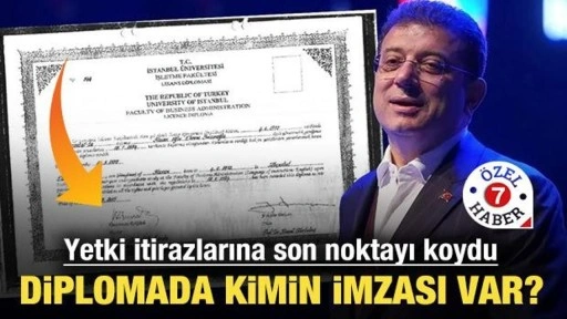 Yetki itirazlarına son noktayı koydu: Diplomada kimin imzası var?