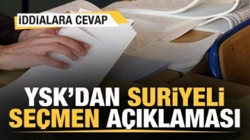 YSK'dan Suriyeli seçmen açıklaması